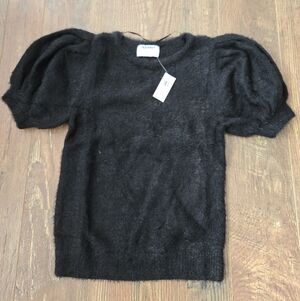 Old Navy Black Puff Sleeve Sweater